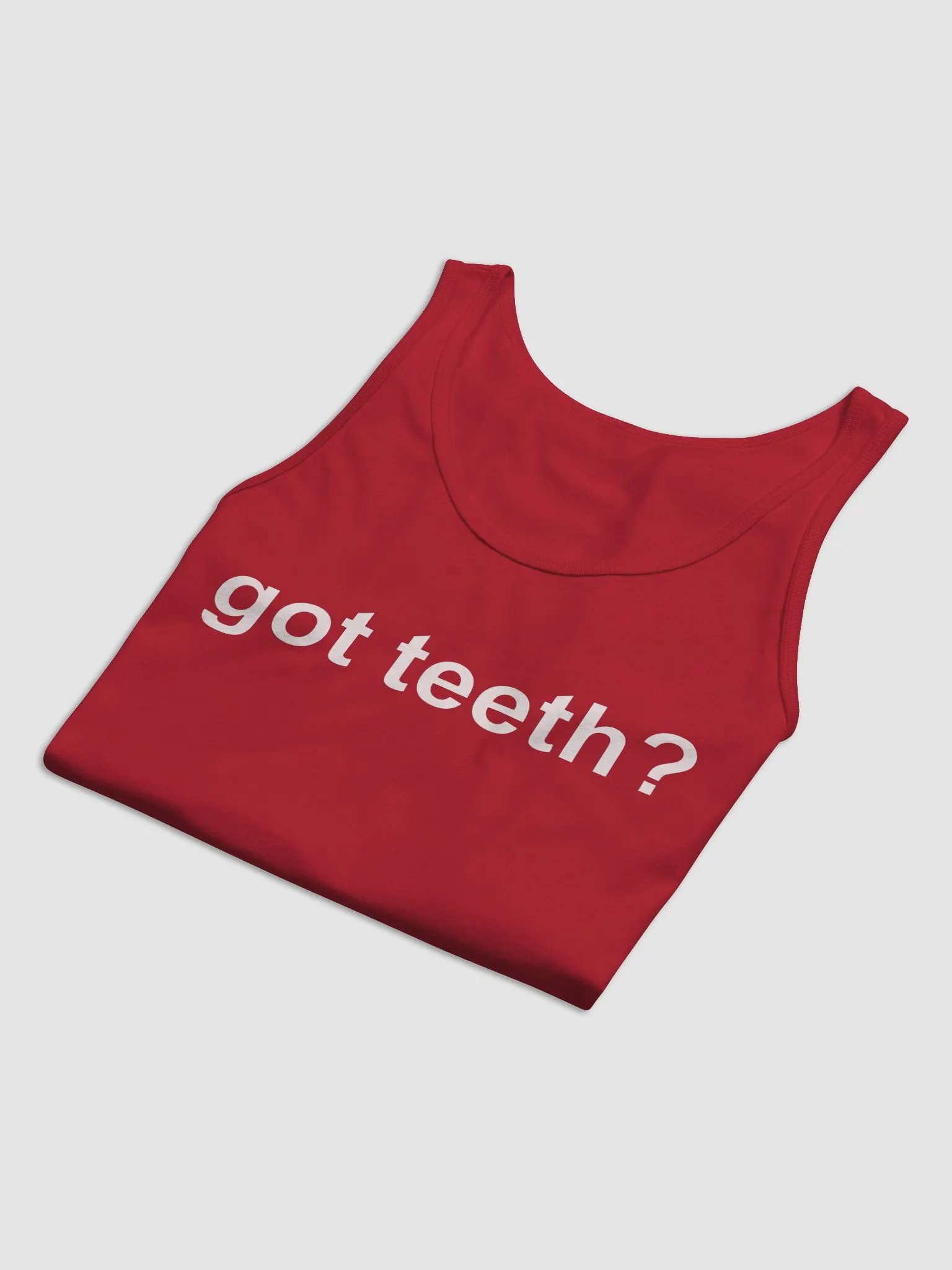 got teeth? jersey tank top product image (7)