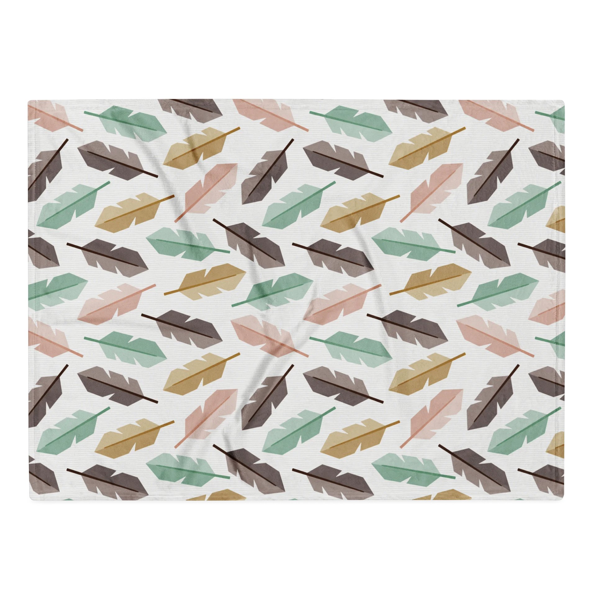 Mid-Century Modern Feathers Throw Blanket product image (1)