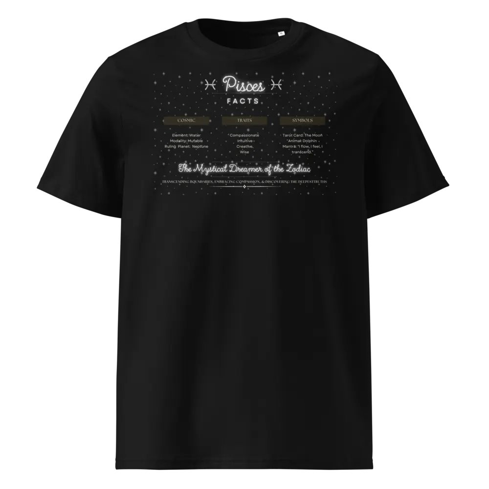 Pisces, Attributes , Black Tee product image (1)