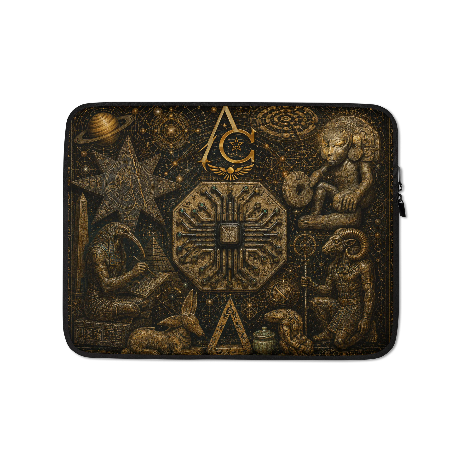 Aliencarvings Alpha and Omega Laptop Sleeve product image (1)