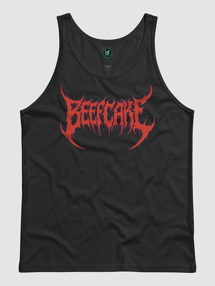 Beefcake Tank (Death Metal Font - Red) product image (1)