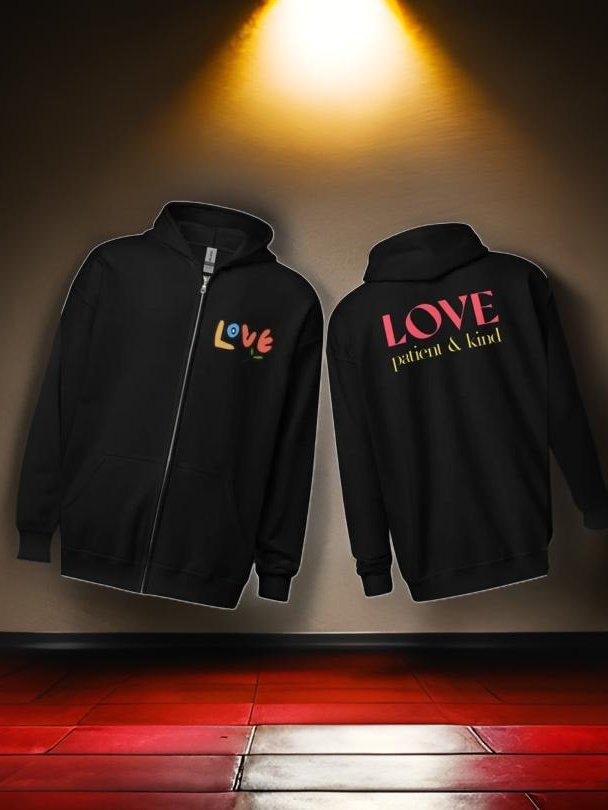 Kind & Patient - Love Zip Hoodie product image (1)