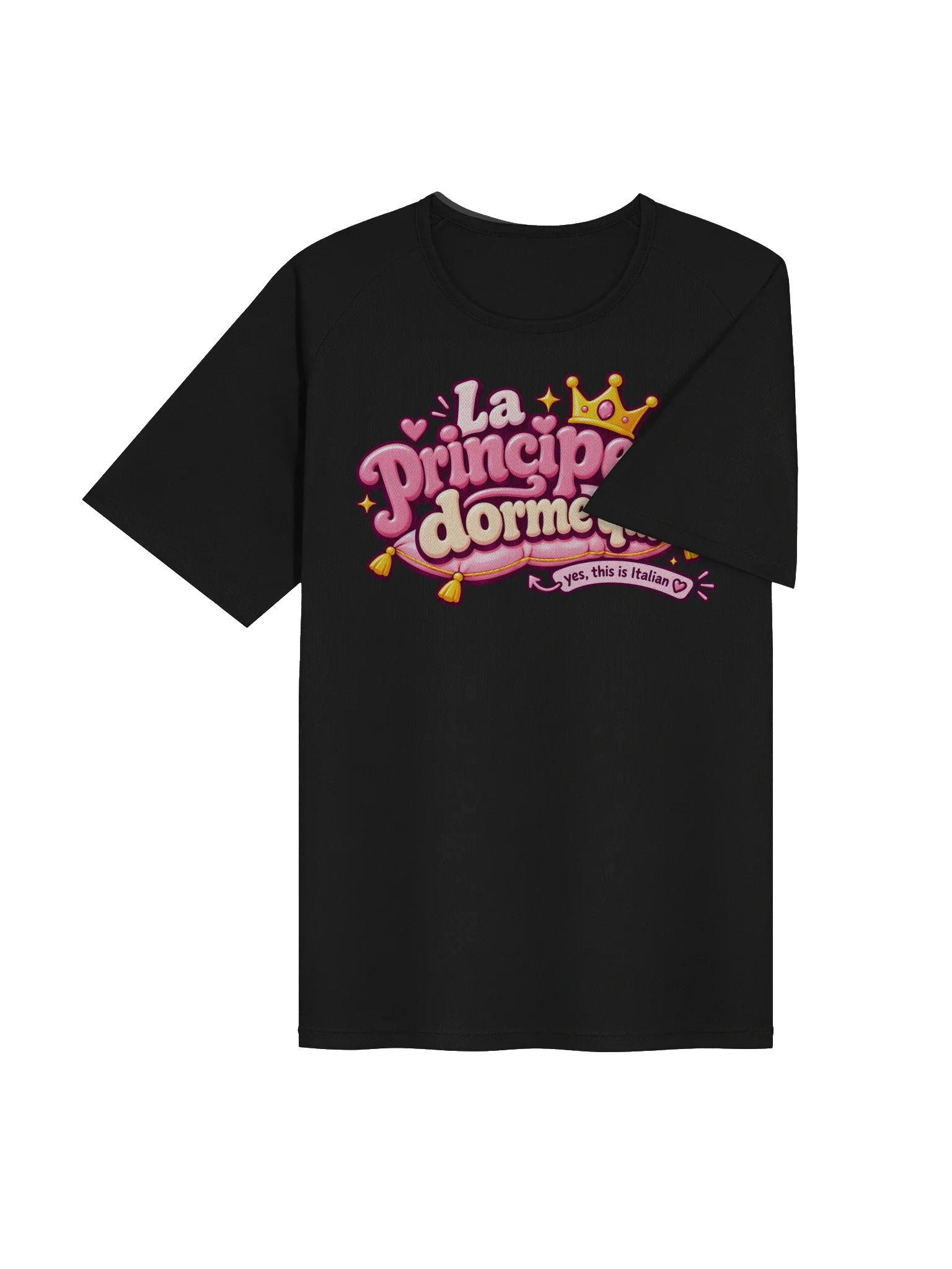 La Principessa Dorme Qui Jersey, Black, view 4