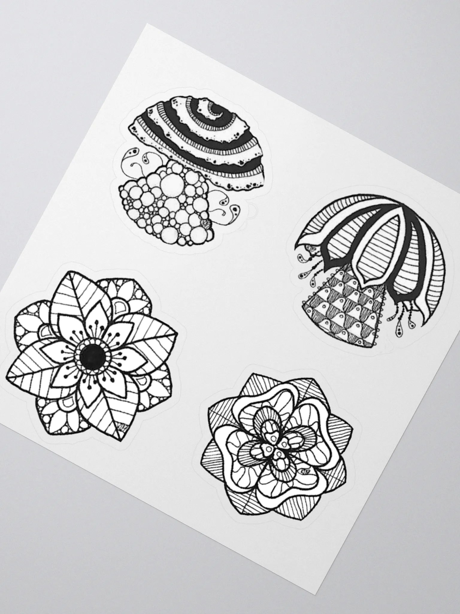 B/W Sticker Set product image (5)
