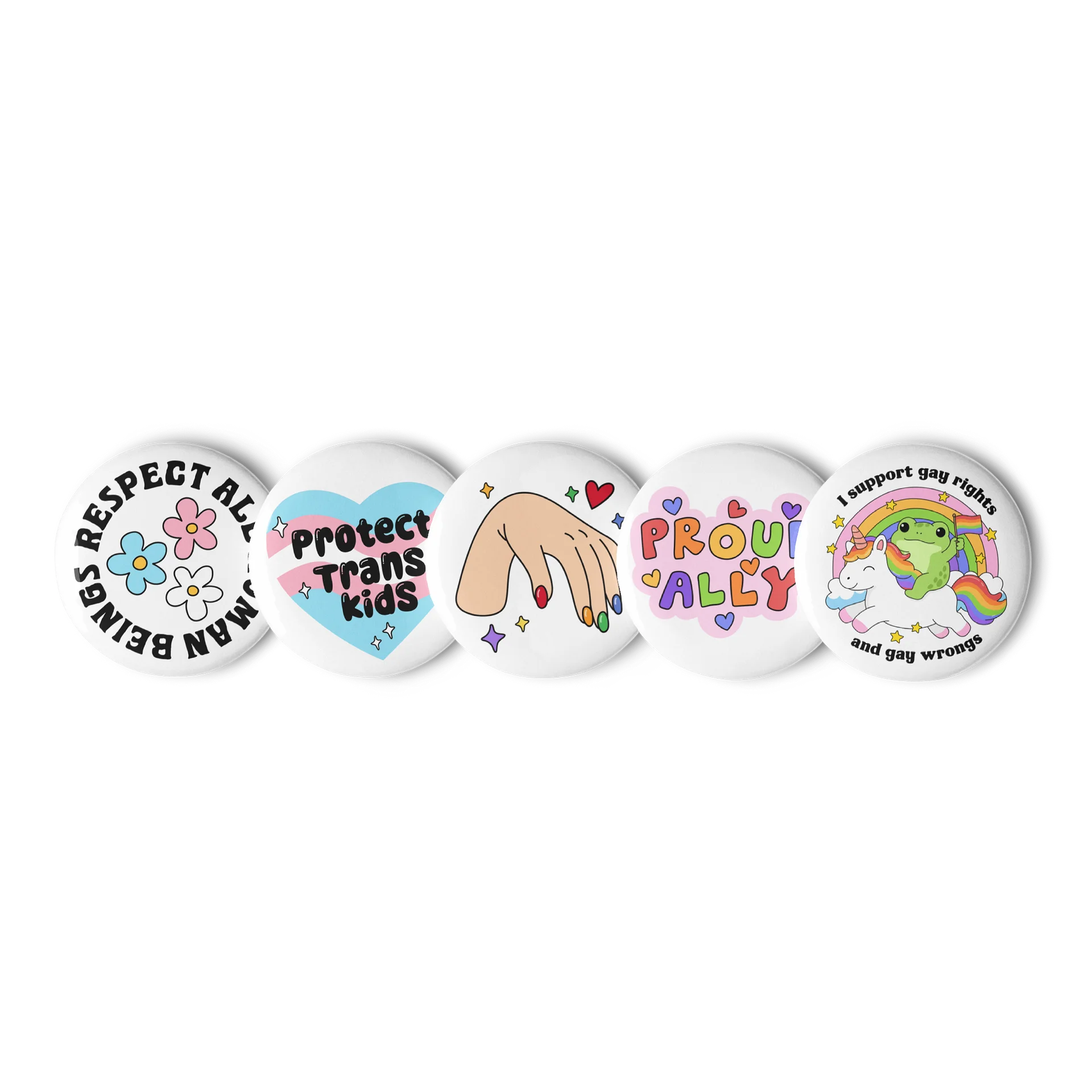Firekin Pride Pin Set 1.25″ product image (1)