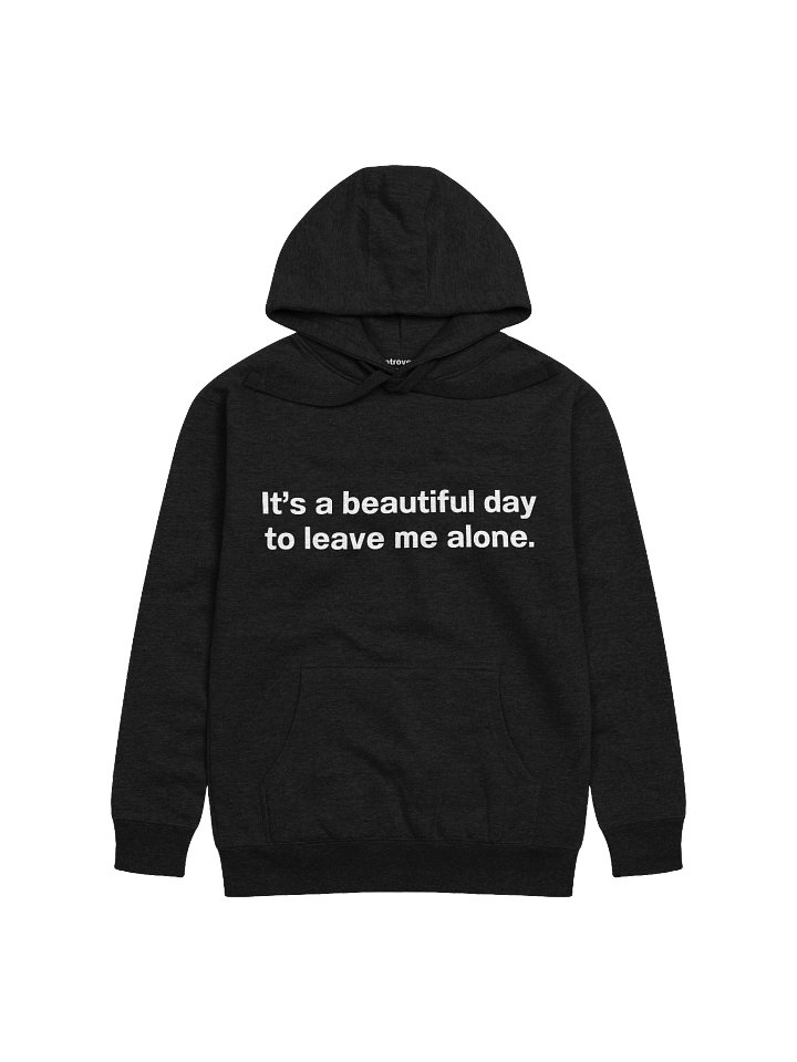 It's a beautiful day to leave me alone. Unisex Hoodie product image (3)