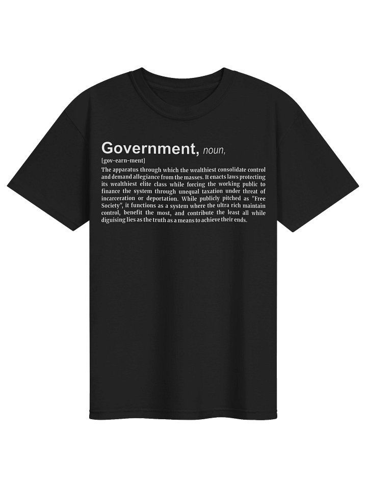 High Quality Tee Defines government product image (1)