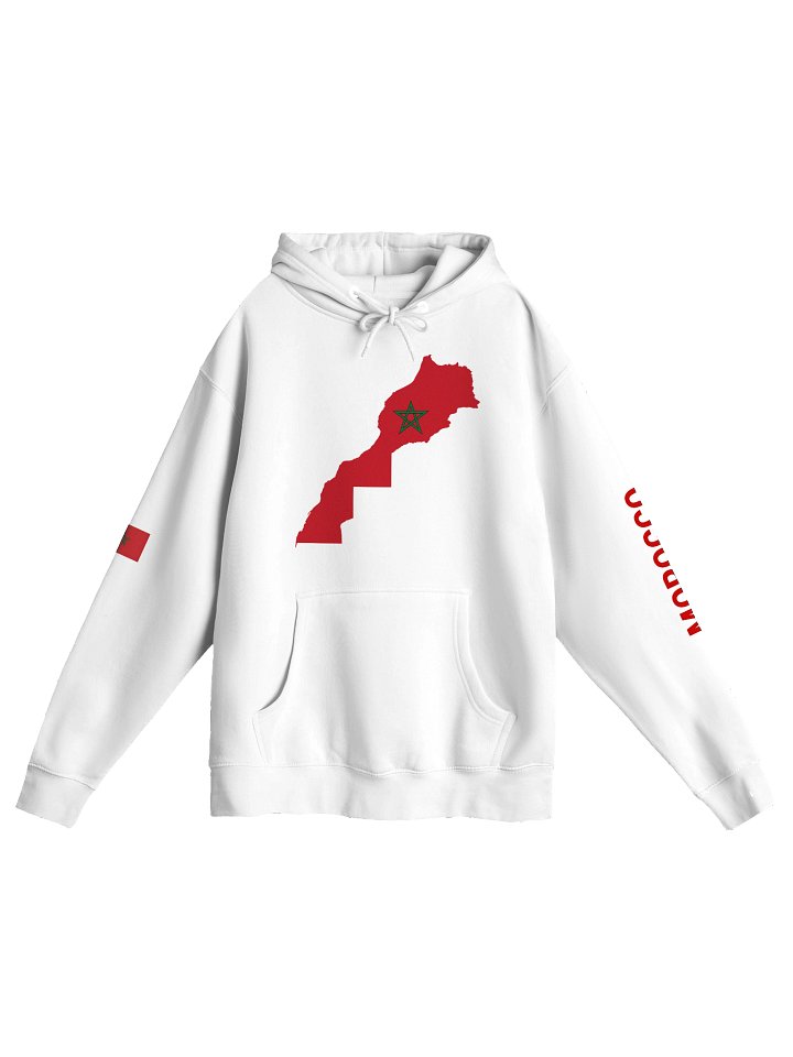 Morocco 2026 World Cup Flag Hoodie - Premium Fleece Pullover - Unisex Hoodie product image (2)