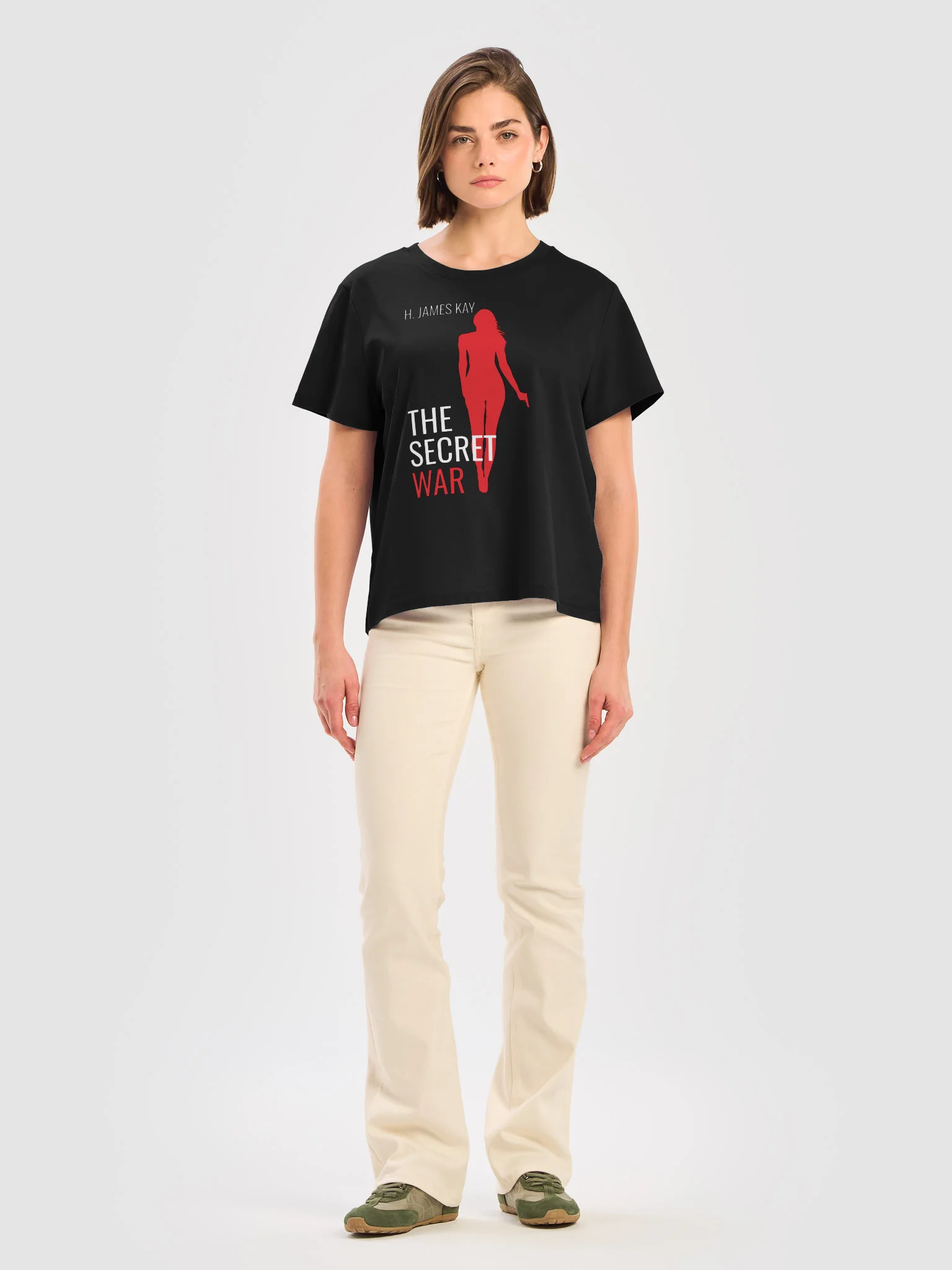 The Secret War Book Cover Ladies Tee Shirt product image (5)