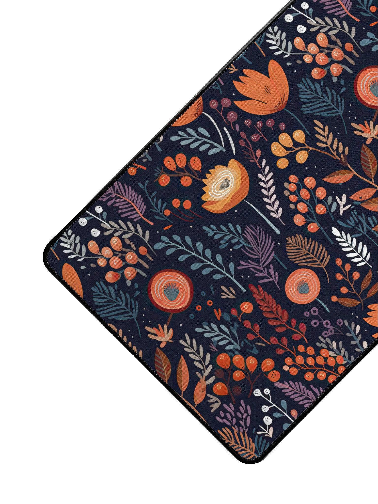 Dark Floral Pattern Desk Mat by Treasure Pie product image (3)