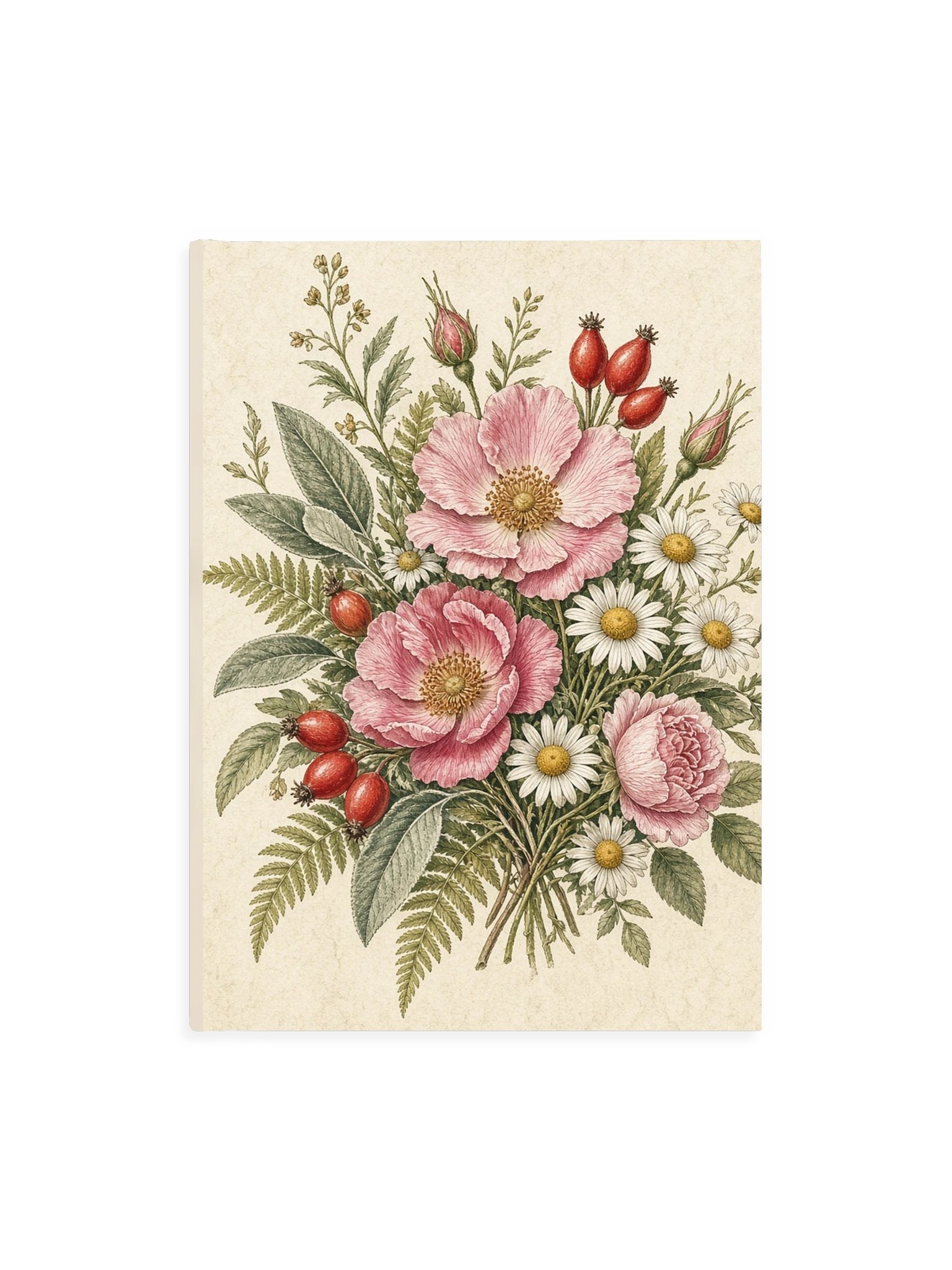 Vintage Wild Rose Botanical Diary product image (1)