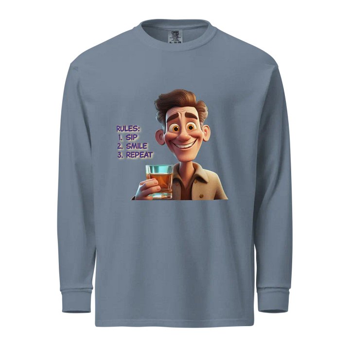 Sip, Smile & Repeat - Men's Long Sleeve Shirt product image (5)