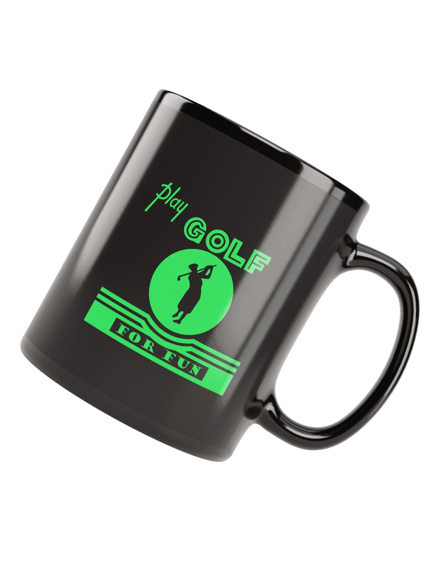 'Golf for Fun' Black Mug product image (5)