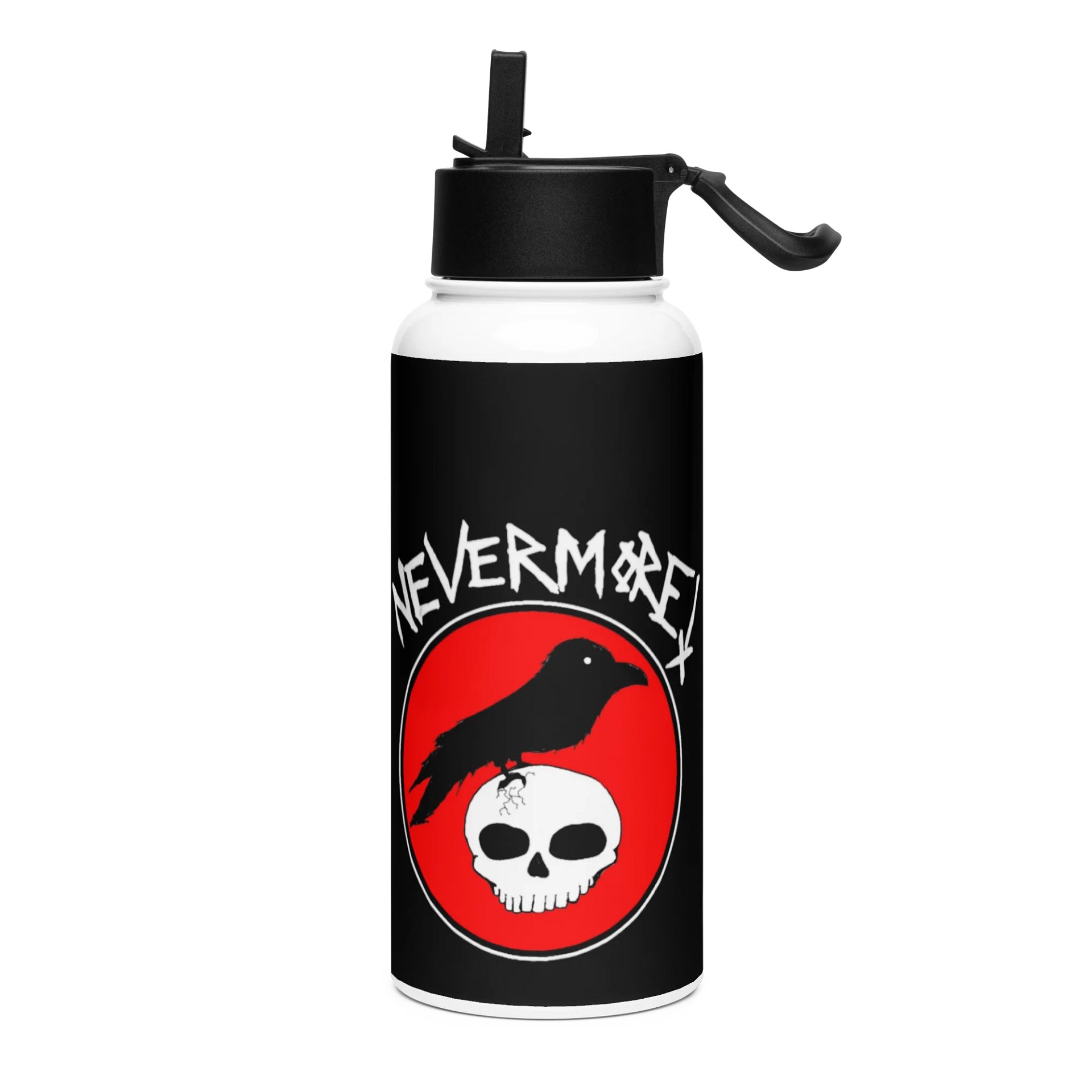 "Nevermore" Stainless Steel Water Bottle product image (3)