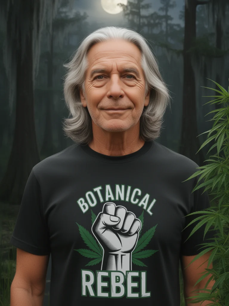 Botanical Rebel – Cannabis Leaf Fist & Plant Power Graphic - Heavyweight T-Shirt product image (8)