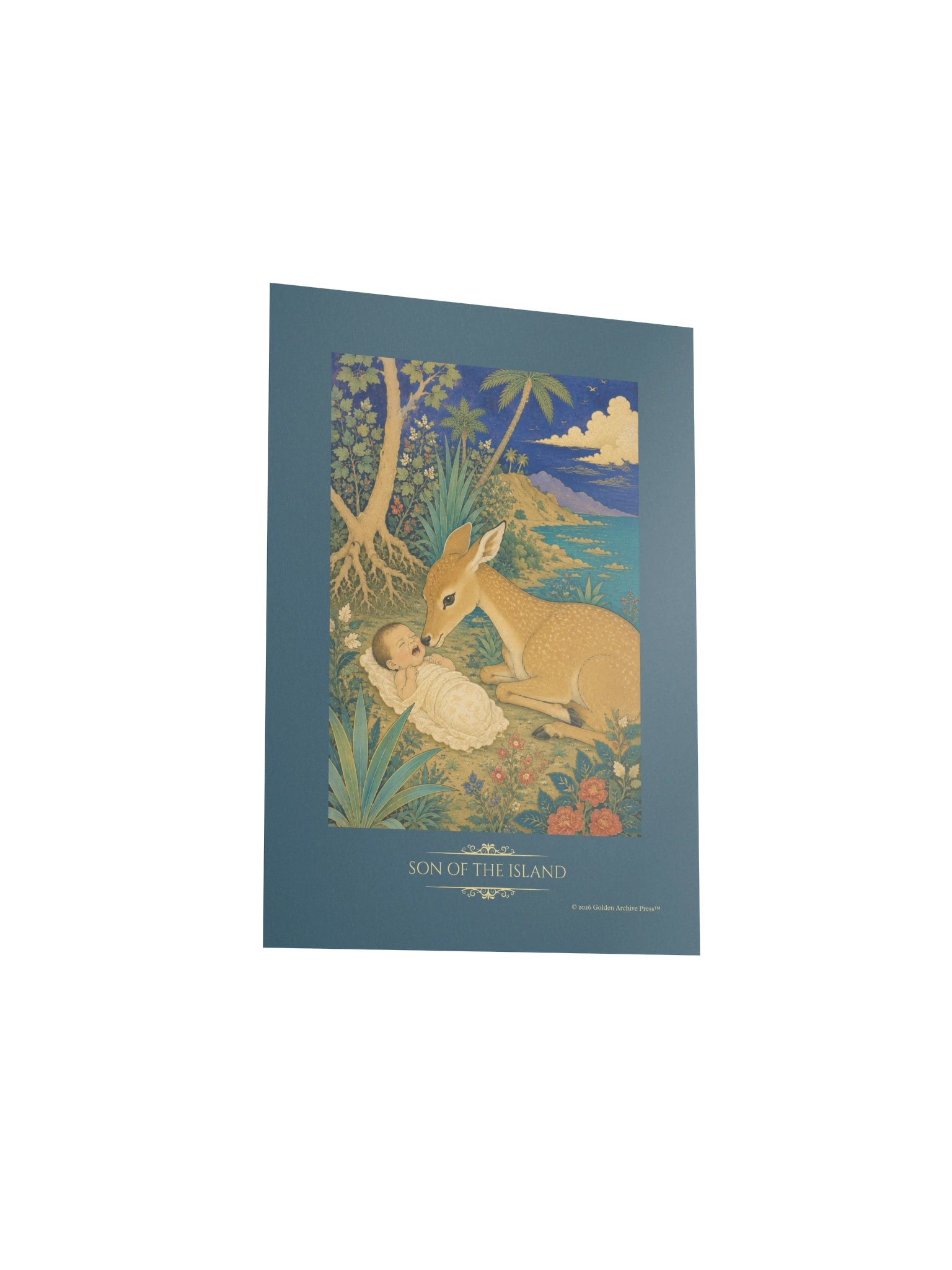 Son of the Island — Miniature Art Print (Baby and Gazelle) product image (19)