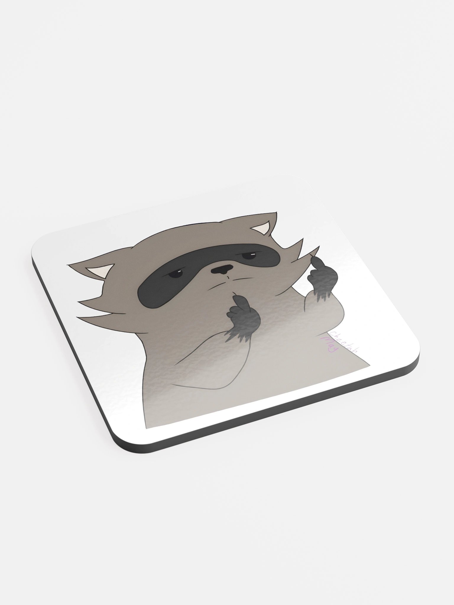 RespawnRaccoon's Middle Finger Coaster product image (2)