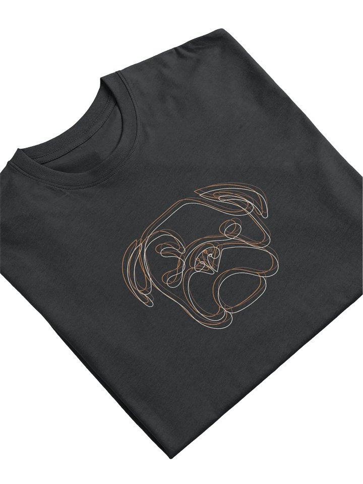 Abstract BullDog Line Art Tee product image (1)