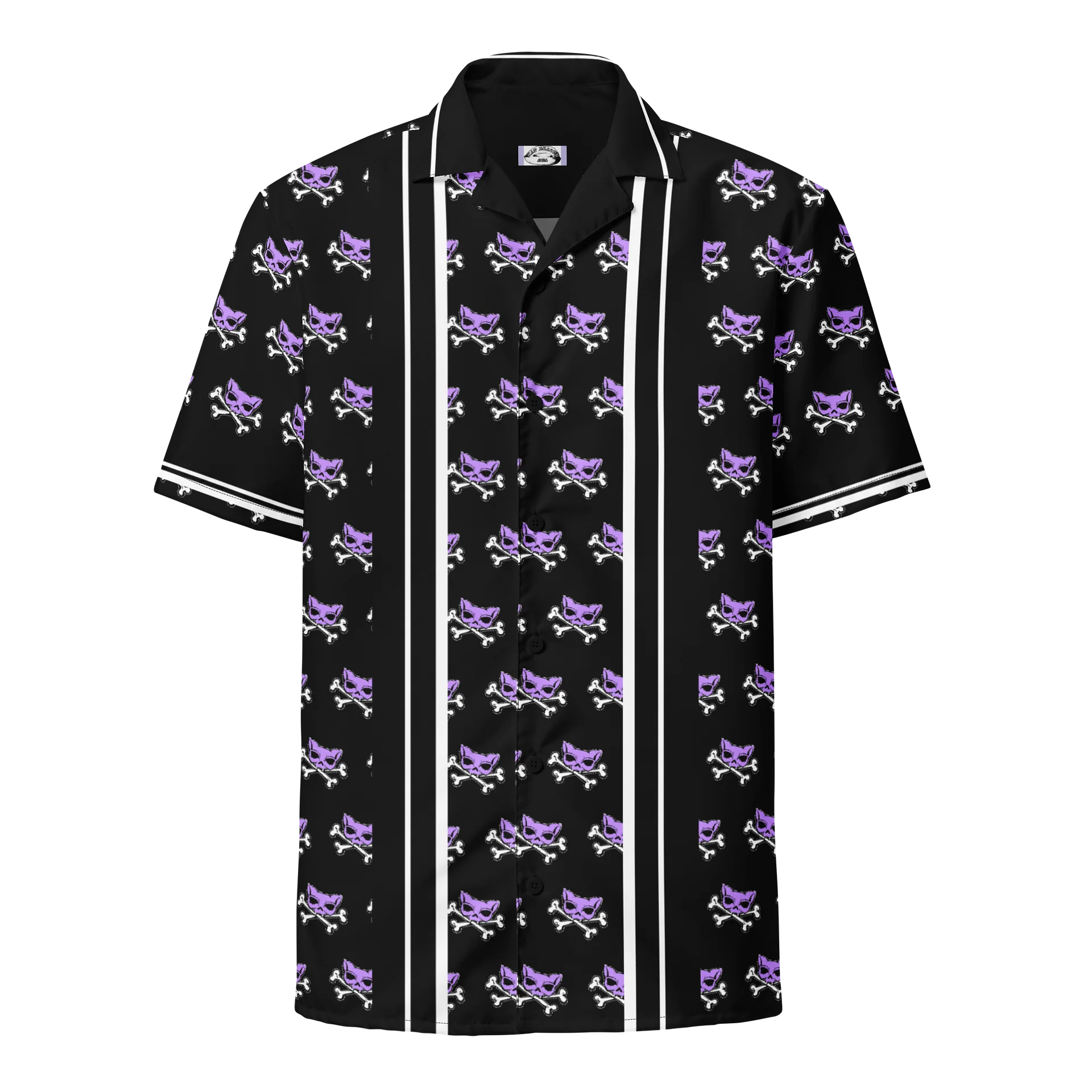 Purple and Blaque Katskull Bowlng Shirt product image (1)