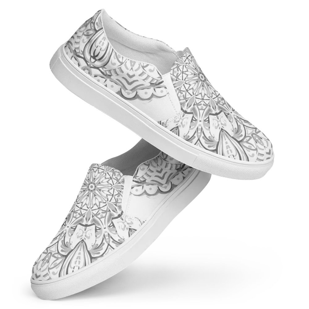 Monochrome Mandala Slip-Ons product image (3)