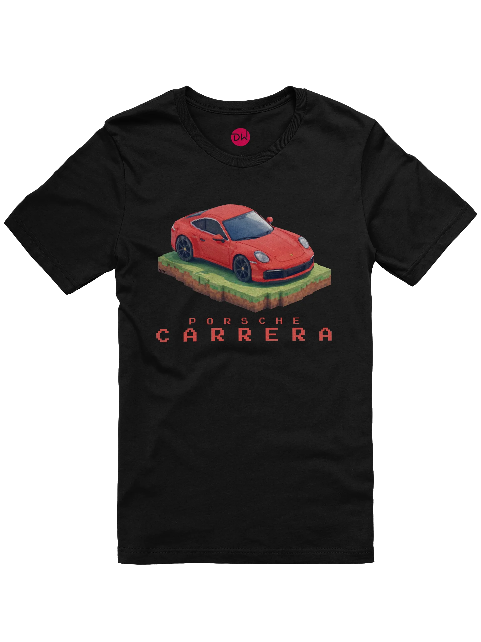 Red Porsche 911 Carrera Shirt (Pixel, Retro, Minecraft) product image (5)