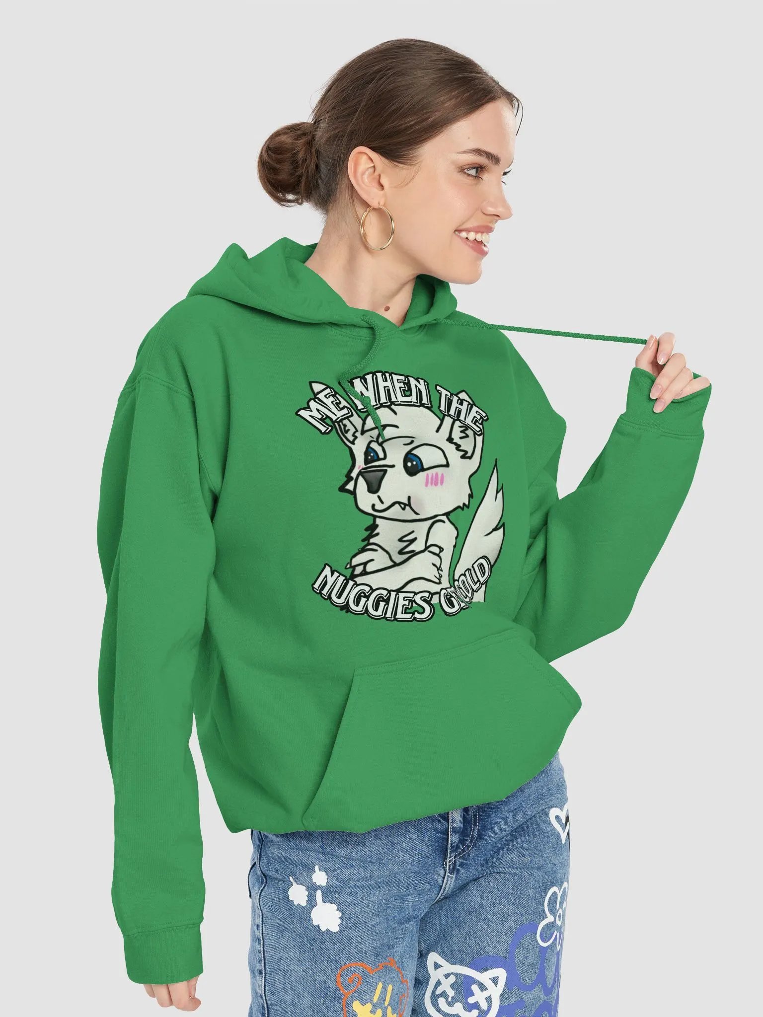 When the nuggies get cold plus sized hoodie product image (38)
