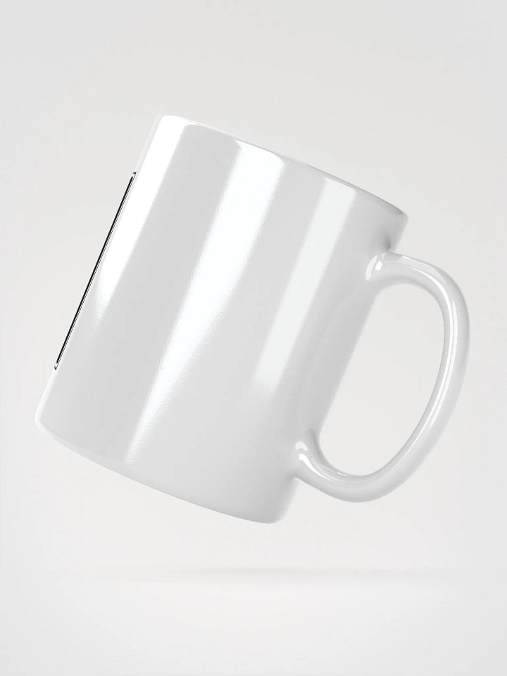 Elegant Floral Letter F White Glossy Mug product image (6)