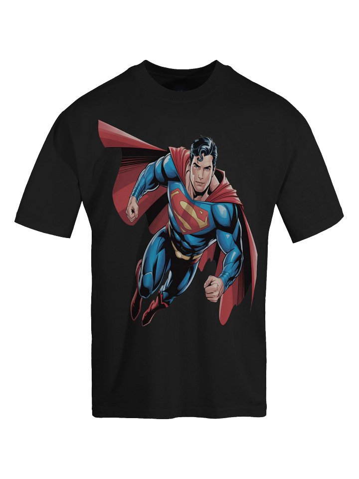 Superman Shadow Soar Oversized Faded T-Shirt product image (1)