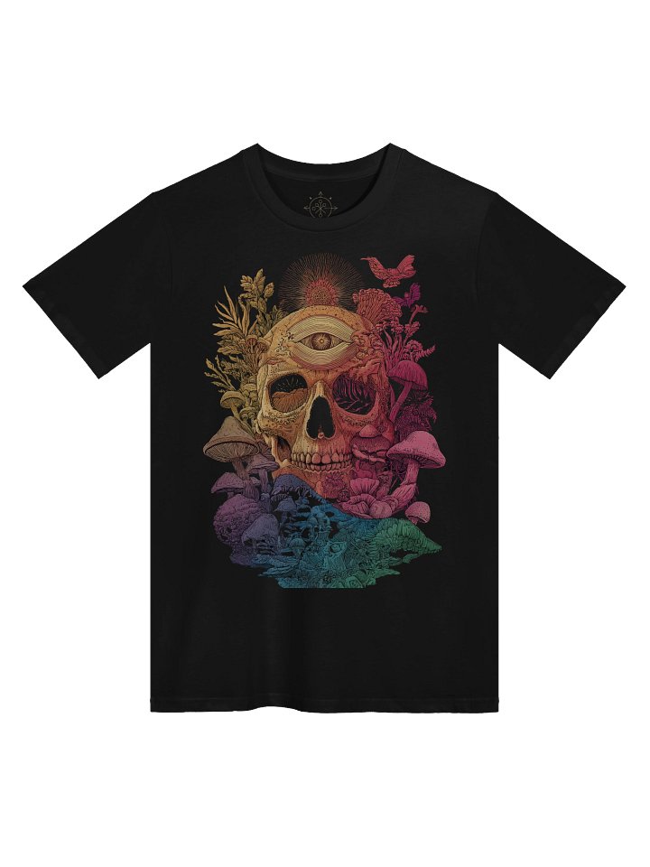 Third Eye Skull & Mushrooms Psychedelic Tee product image (1)