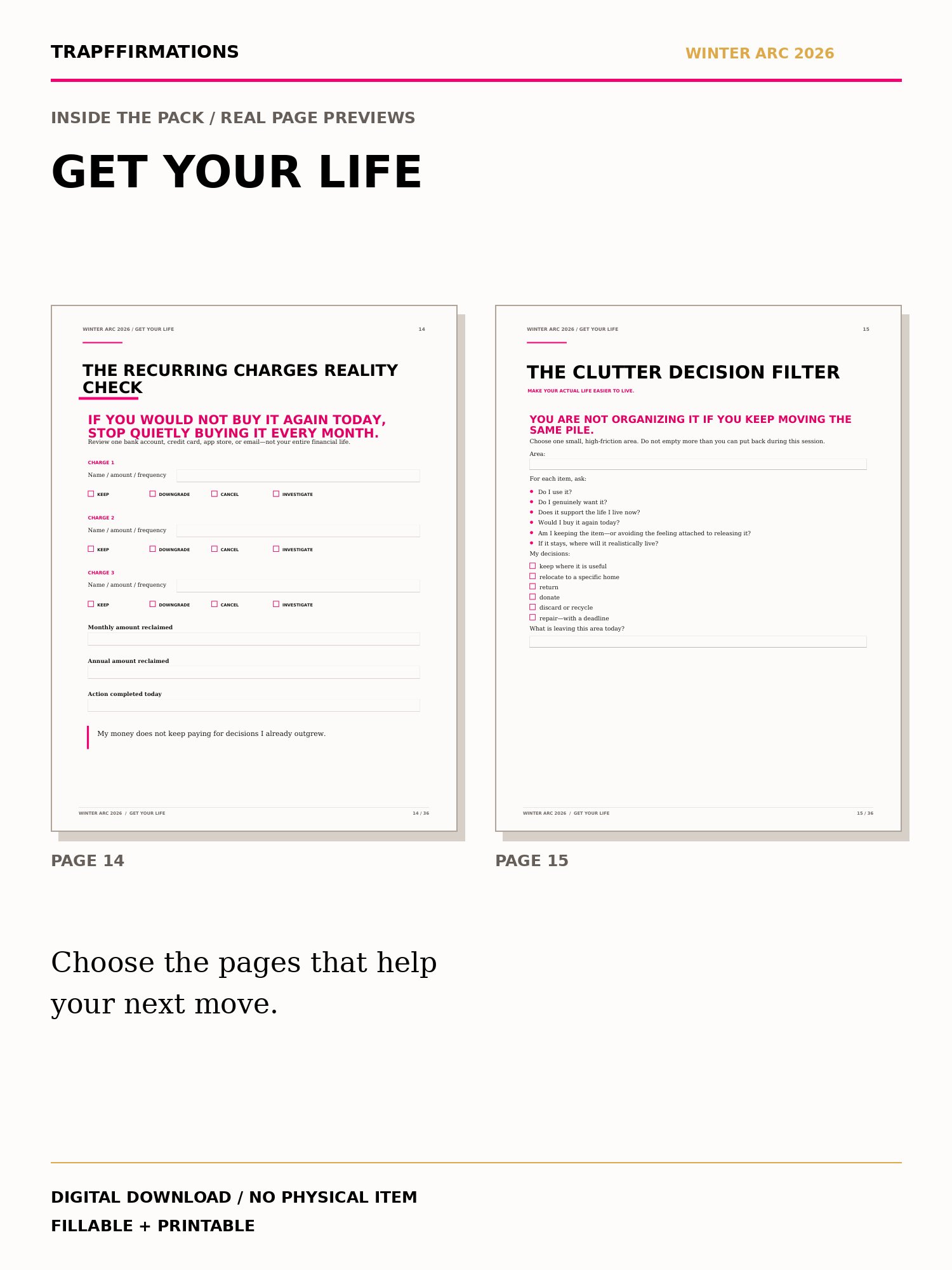 GET YOUR LIFE | Winter Arc 2026 Arc Pack product image (2)
