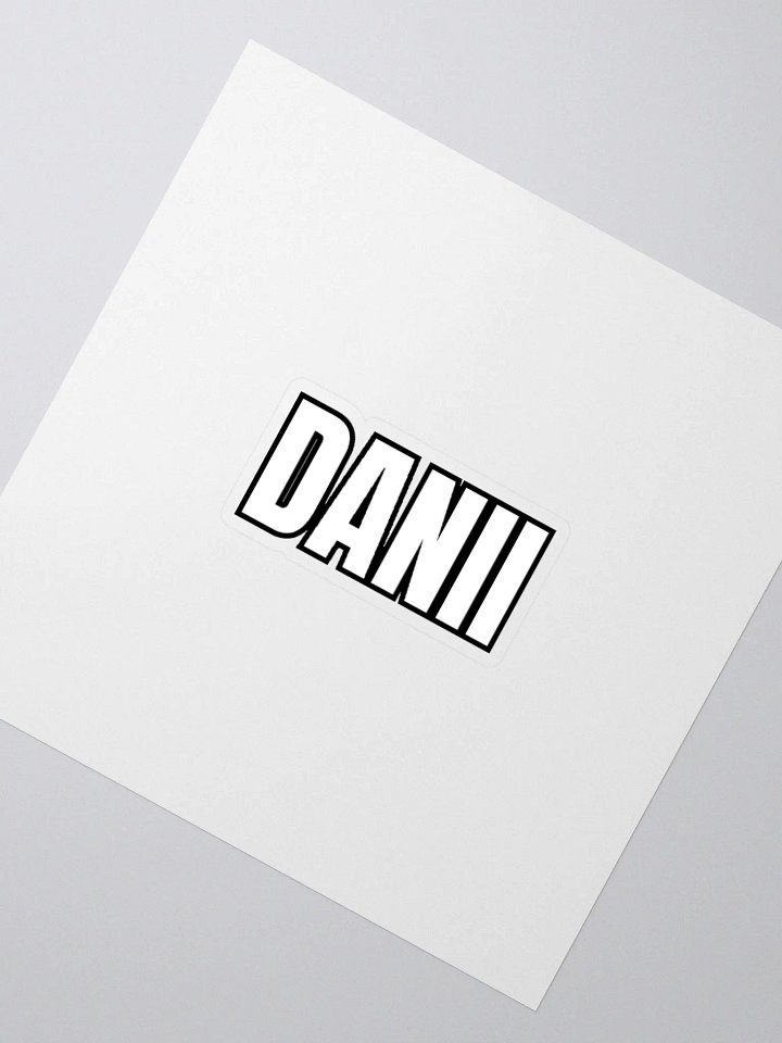 DANII WHITE BLACK STICKER product image (8)