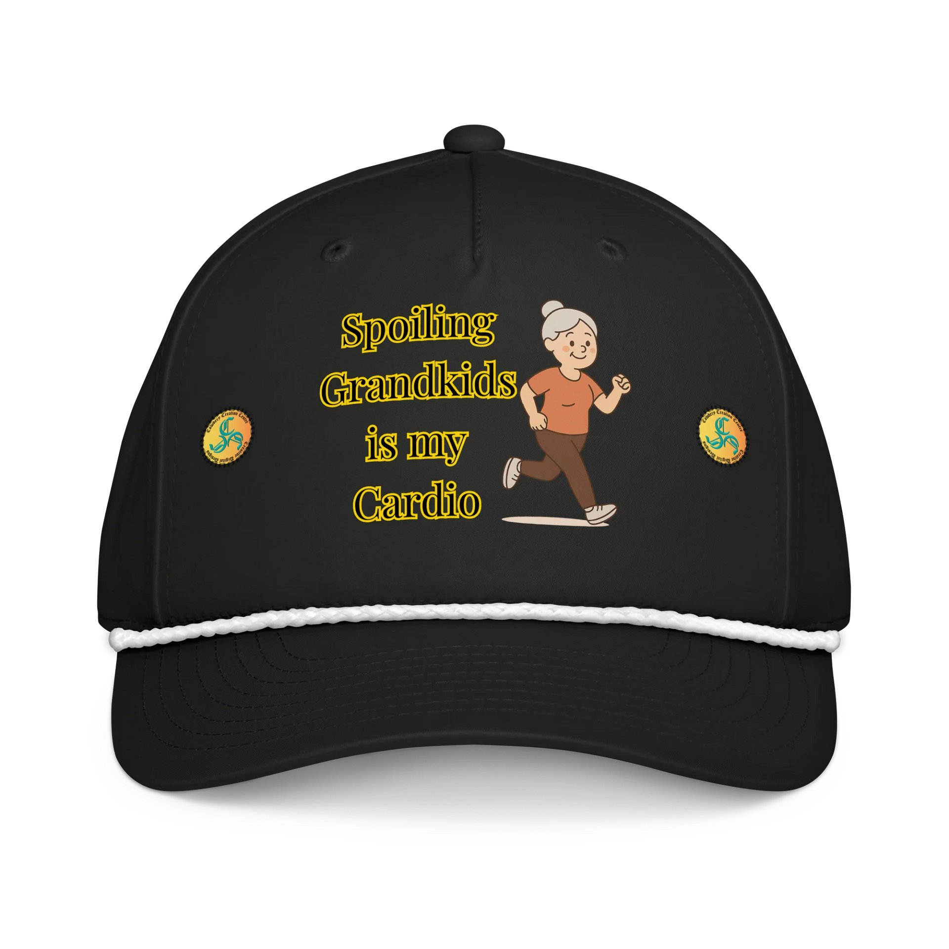 Spoiling Grandkids is my Cardio (Female) Richardson Five-Panel Classic Rope Cap product image (1)