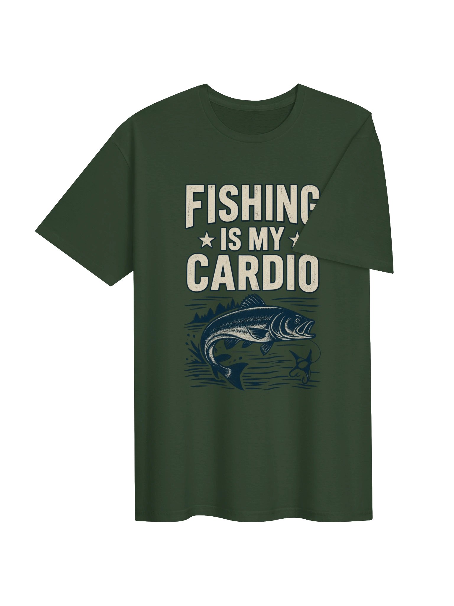 Fishing Is My Cardio T-shirt product image (4)