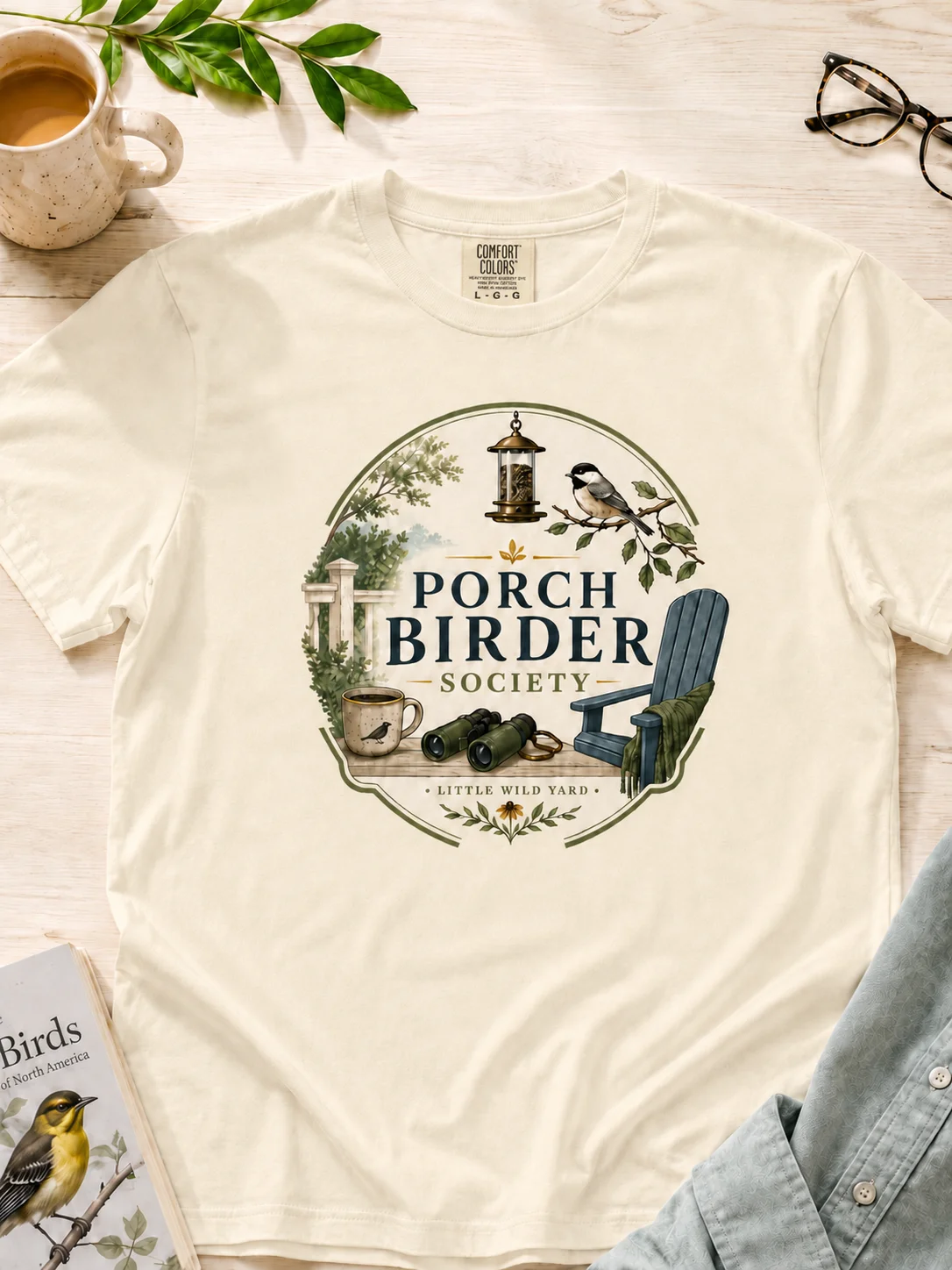 Porch Birder Society T-shirt product image (1)