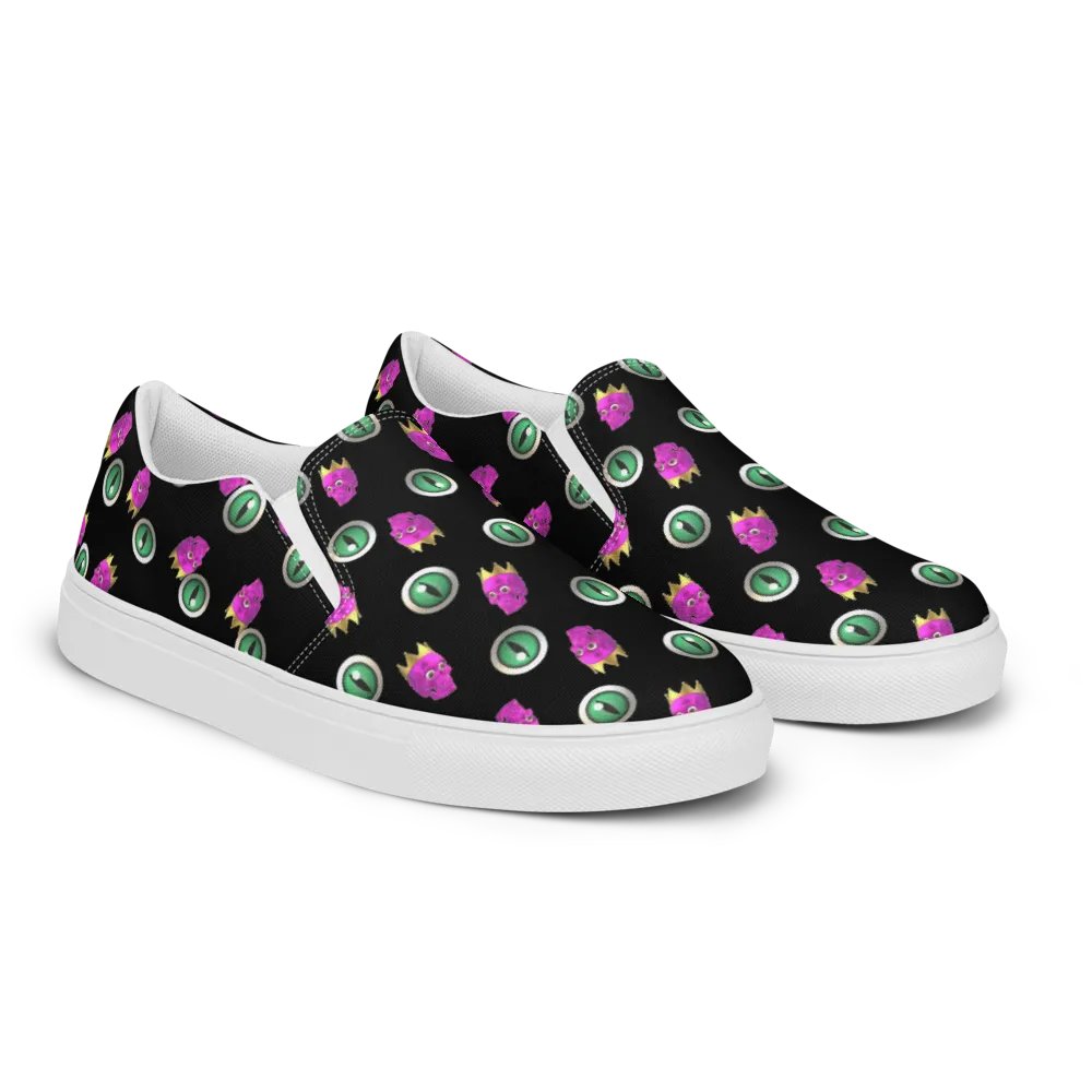 womens canvas skull slipons product image (10)