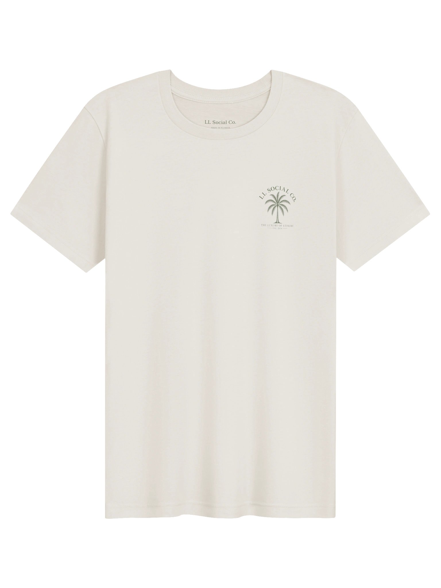 LL Social Co. Luxury of Leisure Essential Tee — Palm | Green product image (1)