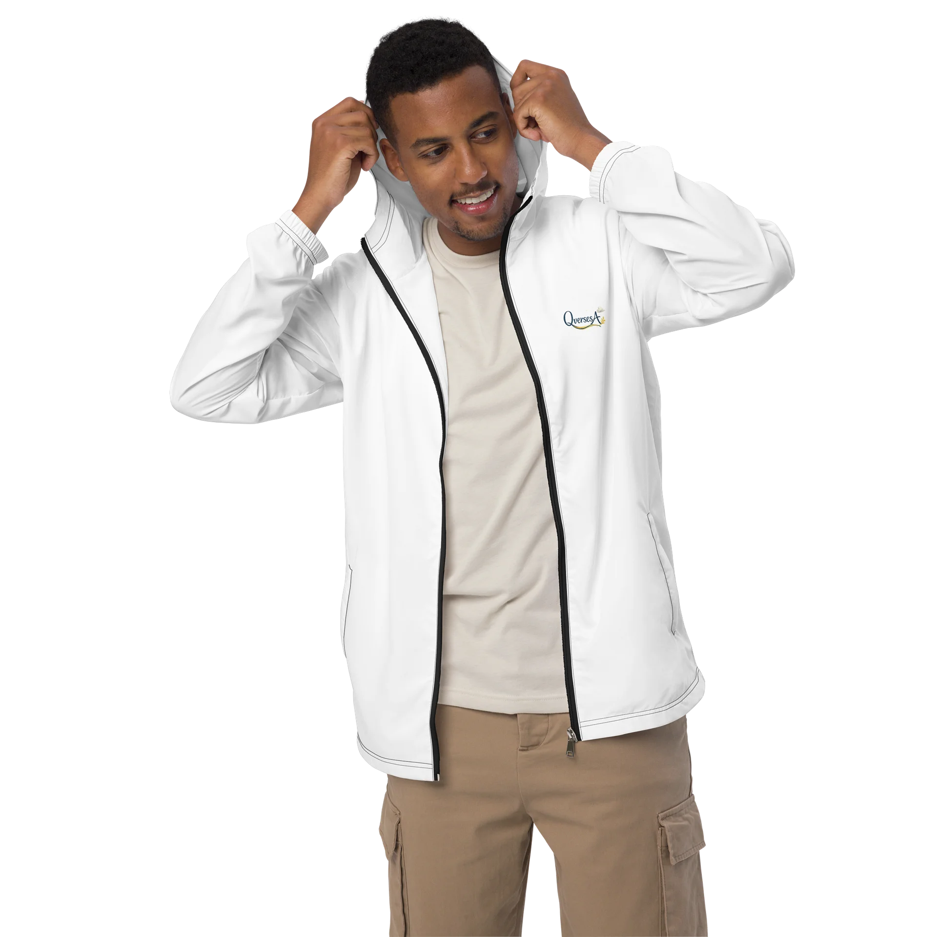 White Faith Windbreaker - unisex product image (4)