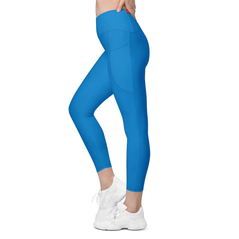 Sunset Bliss Crossover Leggings with Pockets product image (11)