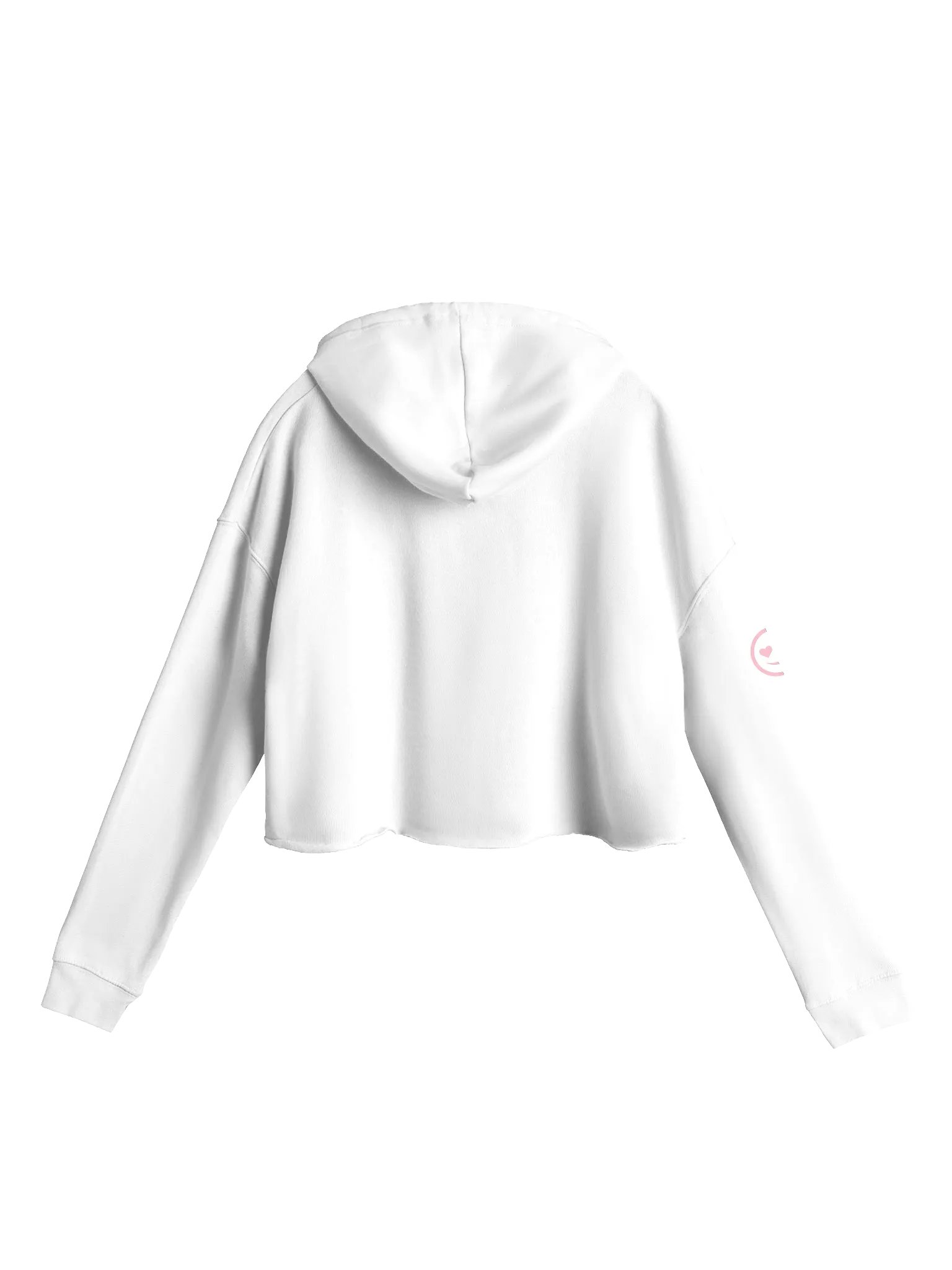 Cute Dudette Crop Hoodie Pink Logo product image (2)