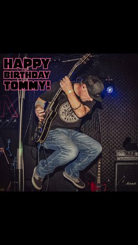 Happy Birthday to our high-flying, gravity-defying rhythm, guitarist, Tommy! 
We’re pretty sure 90% of your body weight on st...