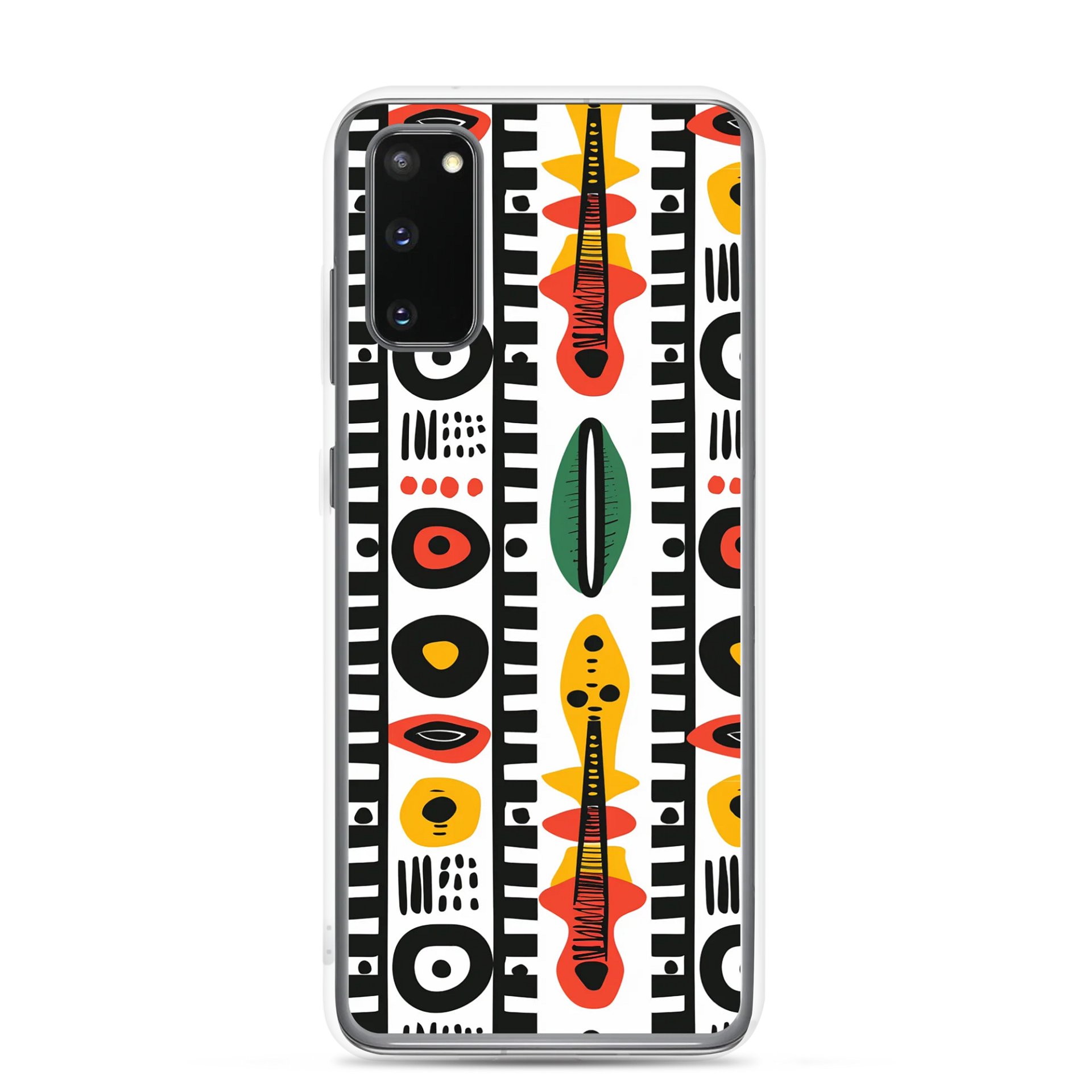 Afrobeat Harmony Clear Samsung® S20 S21, S22, S23, S24, S25, Plus, Ultra Cases. product image (1)