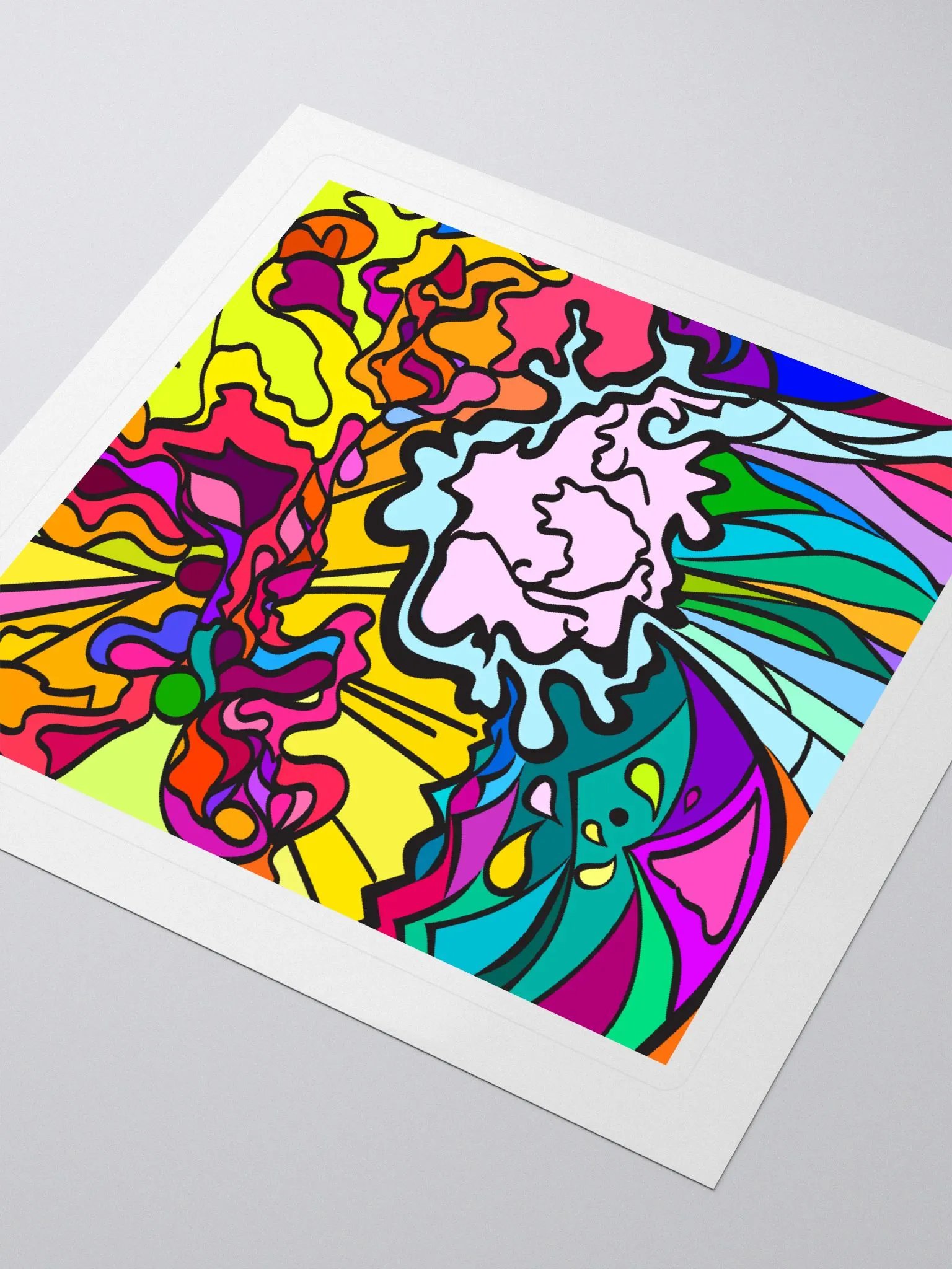 Energize Your Space with Swirling Colors - Wave at Sunset product image (3)