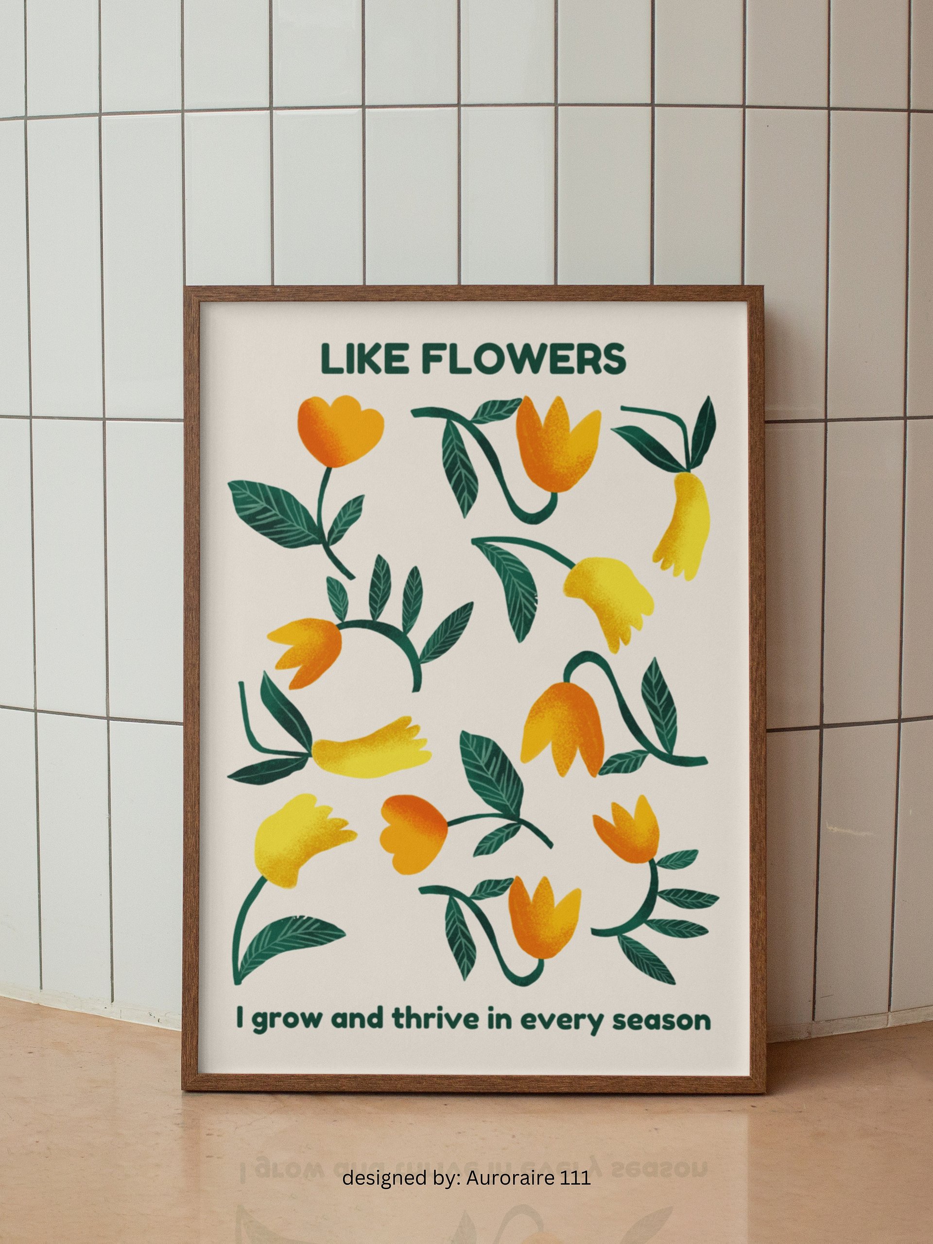 I Grow and Thrive - Printable Wall Art | Digital Poster Download | Multiple Sizes Included product image (1)