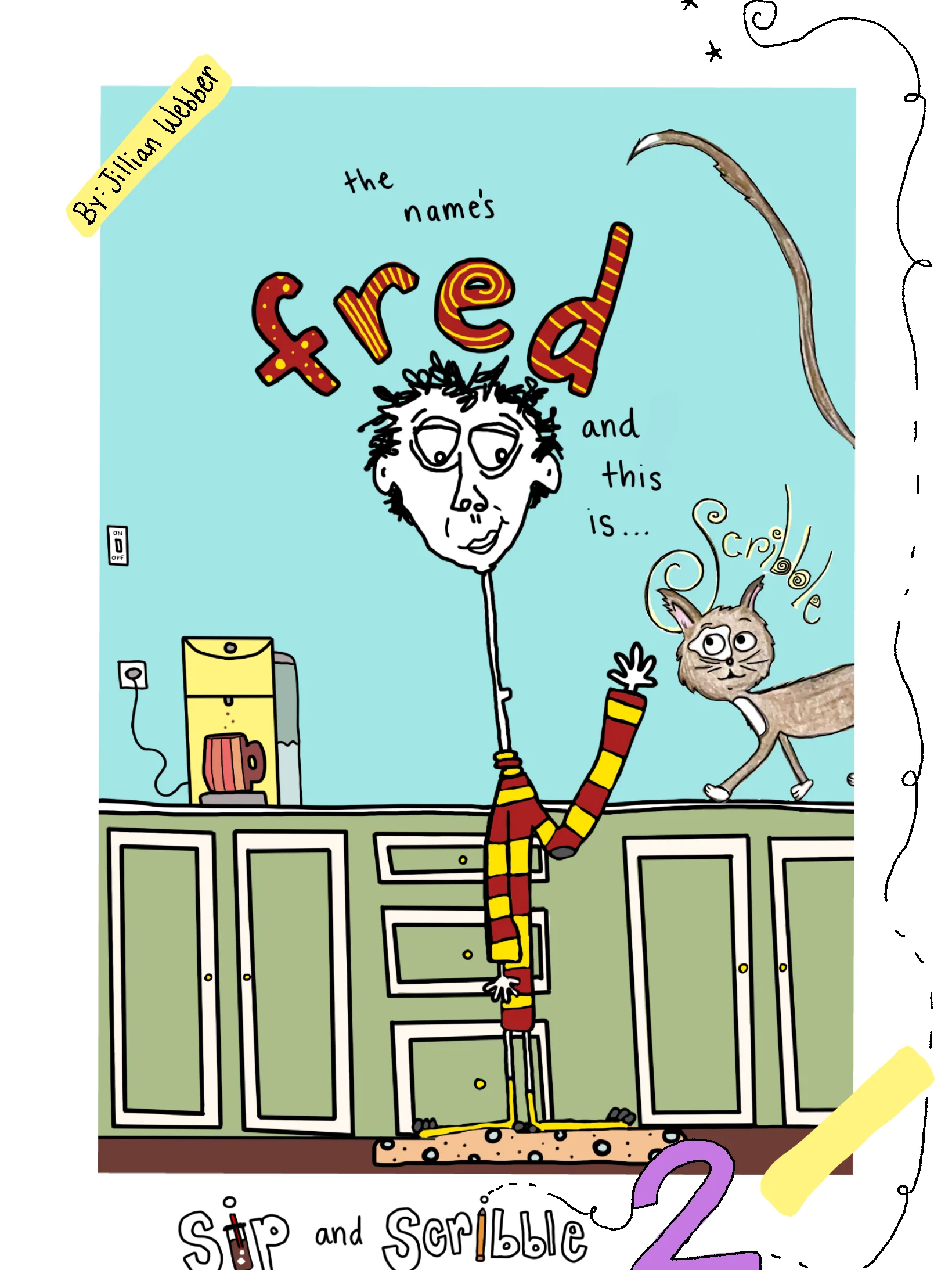 Sip and Scribble 2 Coloring Book product image (1)