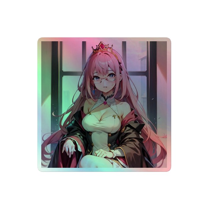 Pink K Princess HOLOGRAPHIC" STICKERS product image (2)