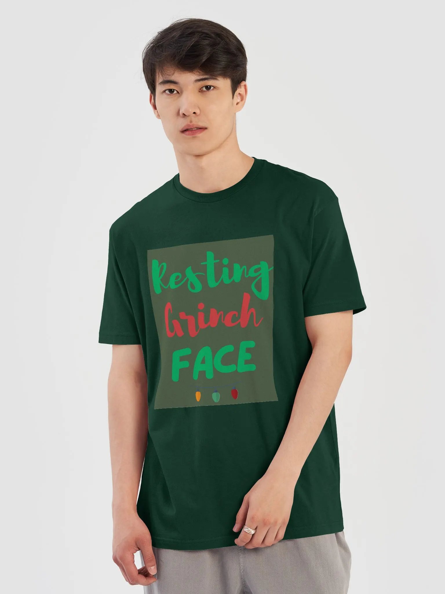 CHRISTMAS FUNNY TEES 4U FOR MEN - “Resting Grinch face.” product image (5)