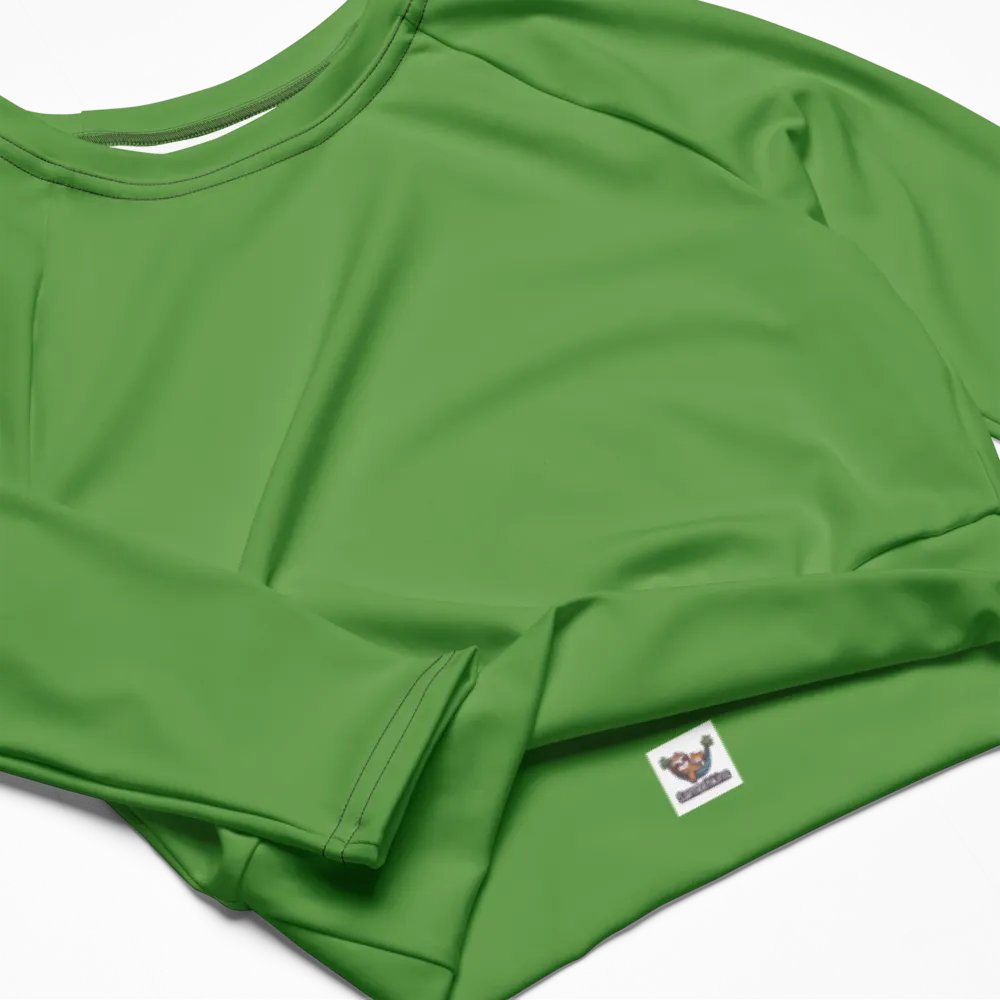 Taurus All-Over Print Long Sleeve Crop Top product image (4)