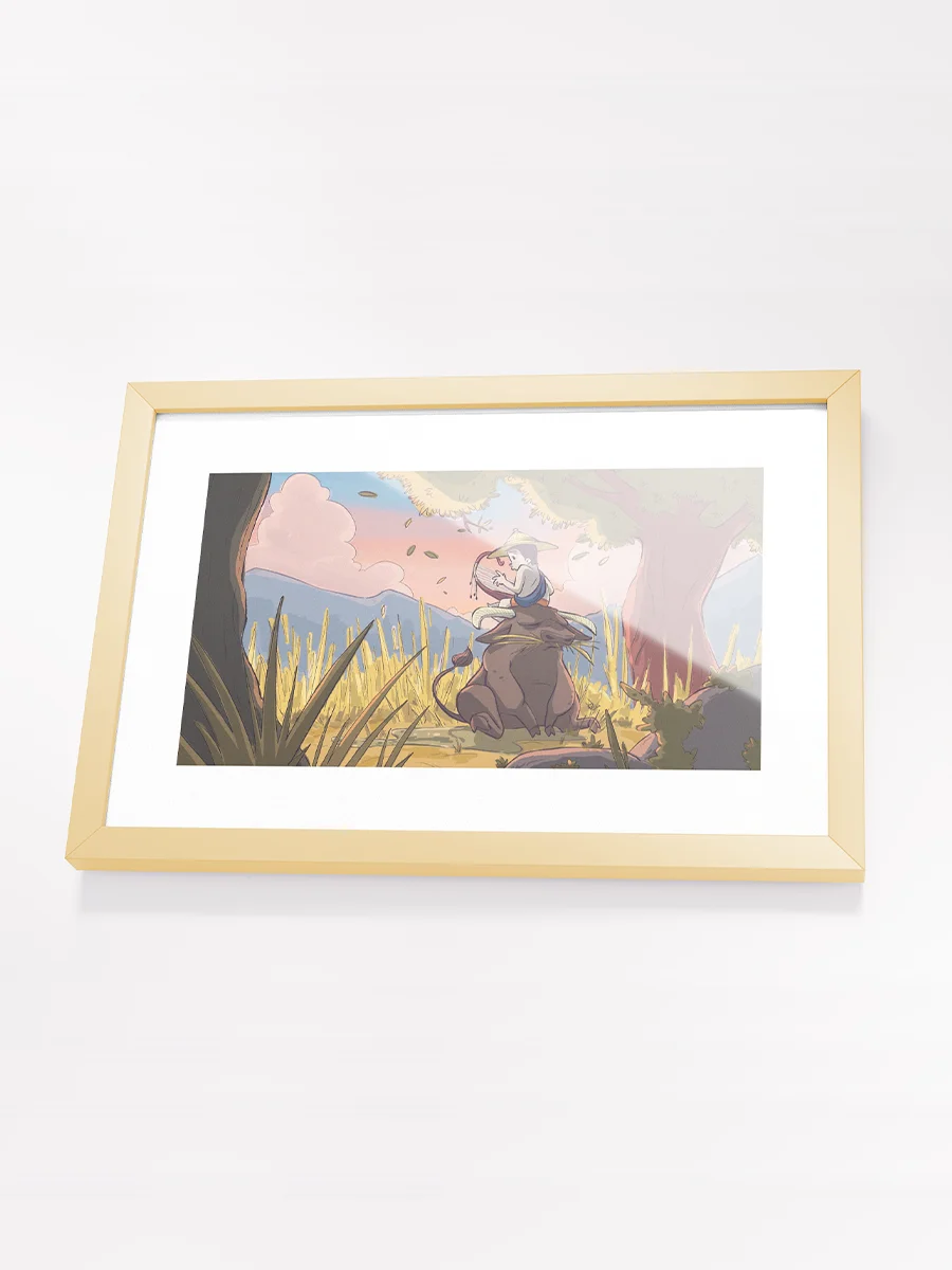 Serenading a Buffalo | Frame Matte Poster 18"x12" product image (2)