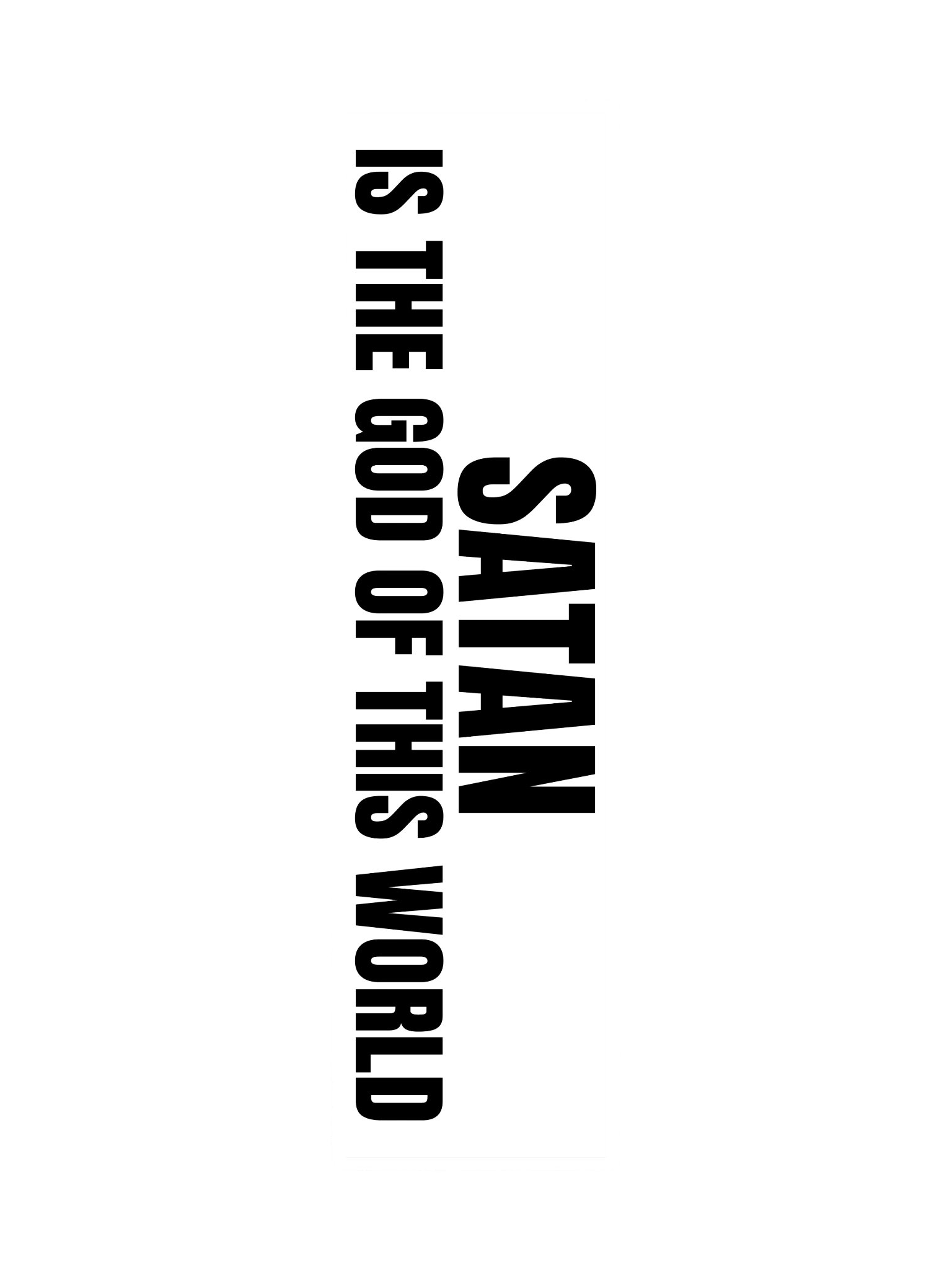 SATAN IS THE GOD OF THIS WORLD — Mind Hack Slap product image (3)
