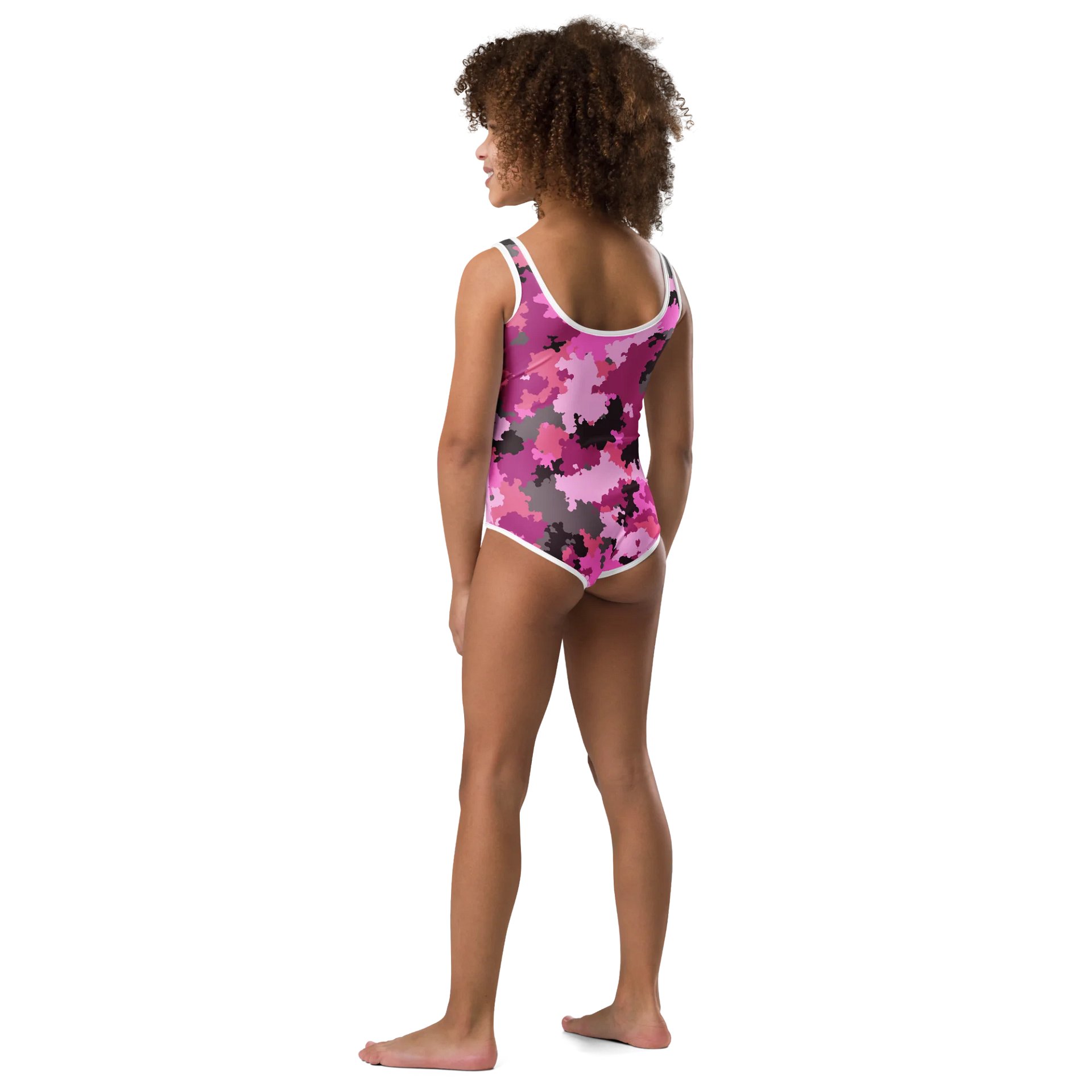 Kids Swimsuit - Pink Camo product image (3)